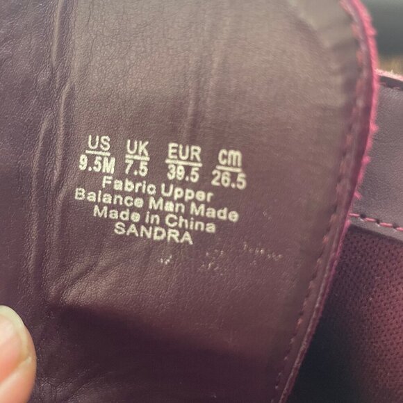 Carlos by Carlos Santana Burgundy Faux Suede Sandra Lace-Up Midcalf Boot Sz 9.5M - Picture 7 of 9